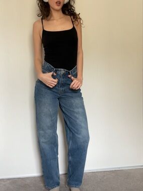 BDG Blue High-Rise Baggy Jeans